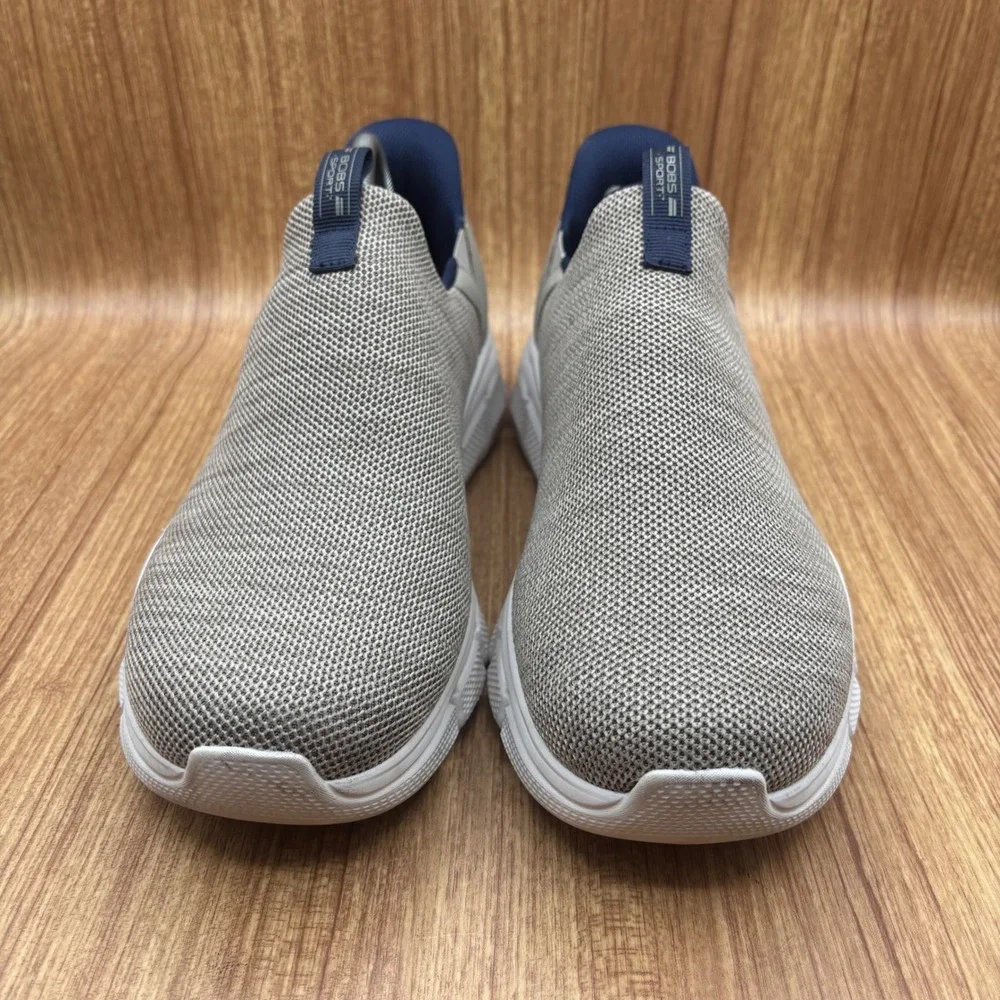 Skechers Bobs Sport Slip-ins Taupe Mens 9 Wide Memory Foam Sneakers 118420W